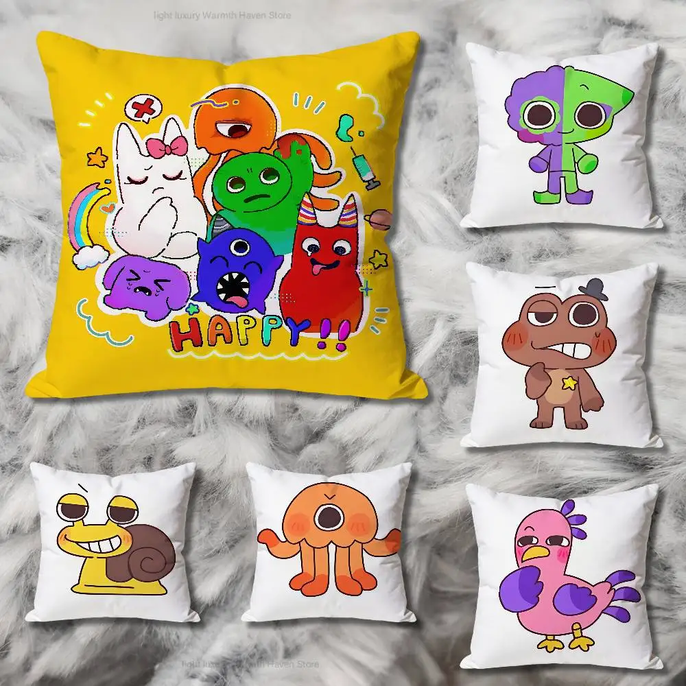 

Game G-Garten of B-Banban Anime Celebrity Merchandise All-Match Printed Pillow Case Sofa Car Office Room Decoration Protector