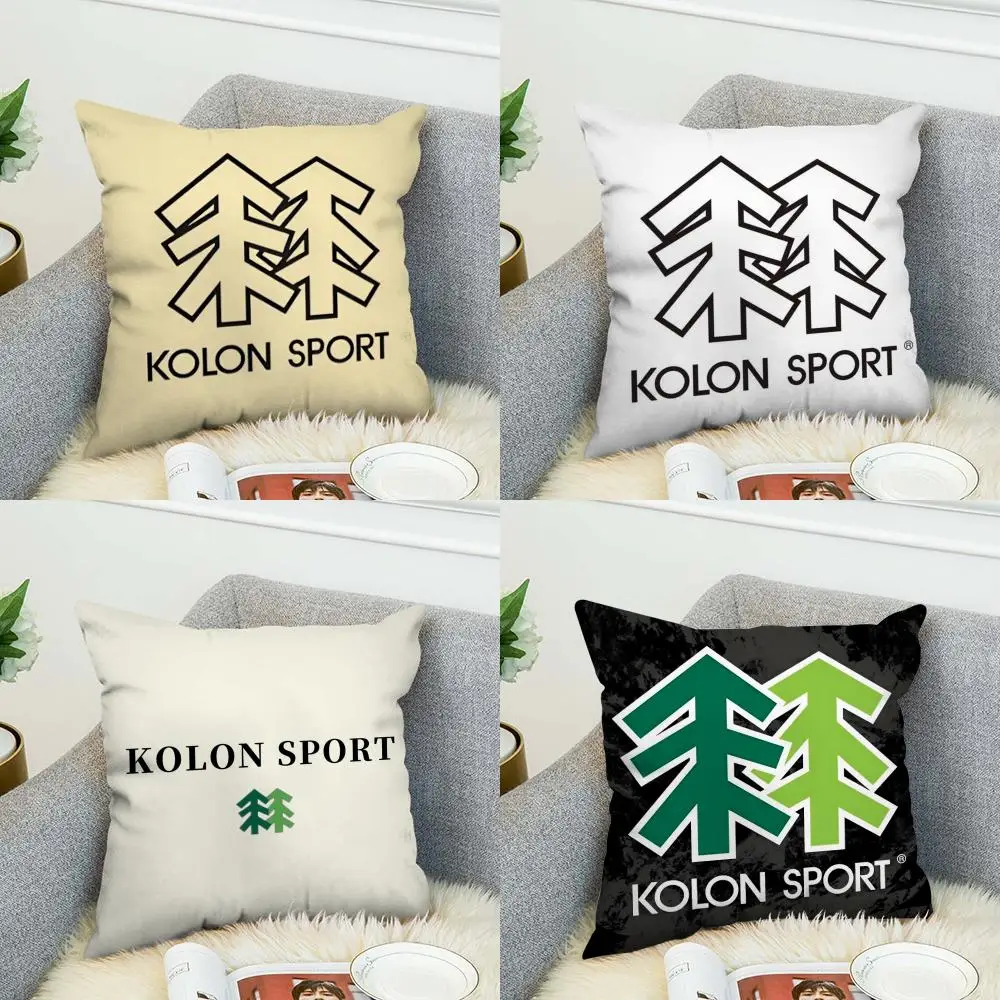 

Наволочка K-KOLON SPORTS для автомобиля, дивана, декоративная, для дома, с двусторонним принтом, плюшевая, квадратная, чехол для подушки