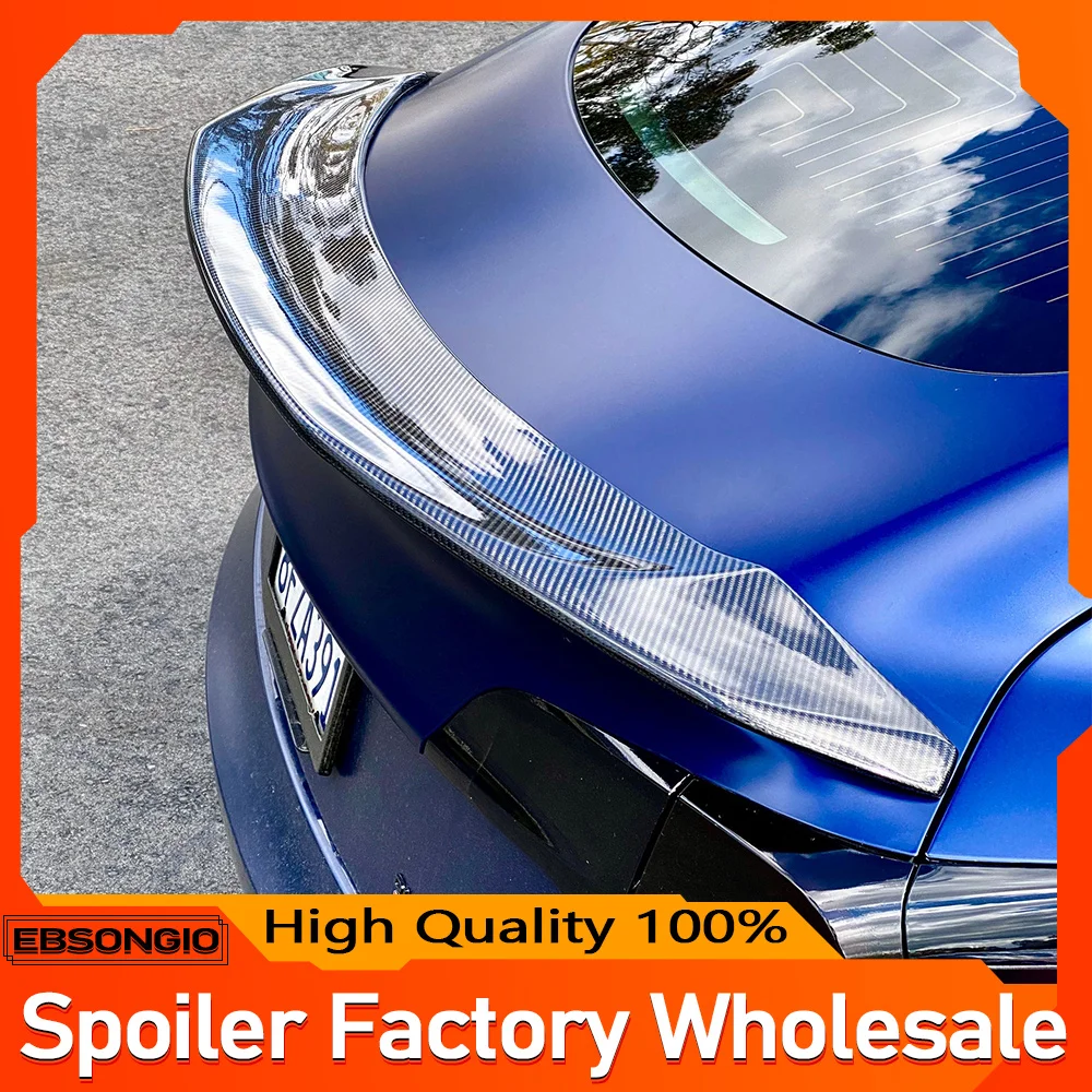 

FOR 2017-2022 TESLA MODEL 3 V STYLE HIGHKICK GLOSS BLACK REAR TRUNK SPOILER WING EXTERIOR ACCESSORIES CAR SPOILERS
