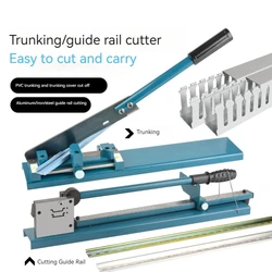 Multifuntional Din Rail Cutting Machine C45 Steel Aluminum Iron Cable Duct Rail Cutter Easy Cut With Measure Gauge DC-35