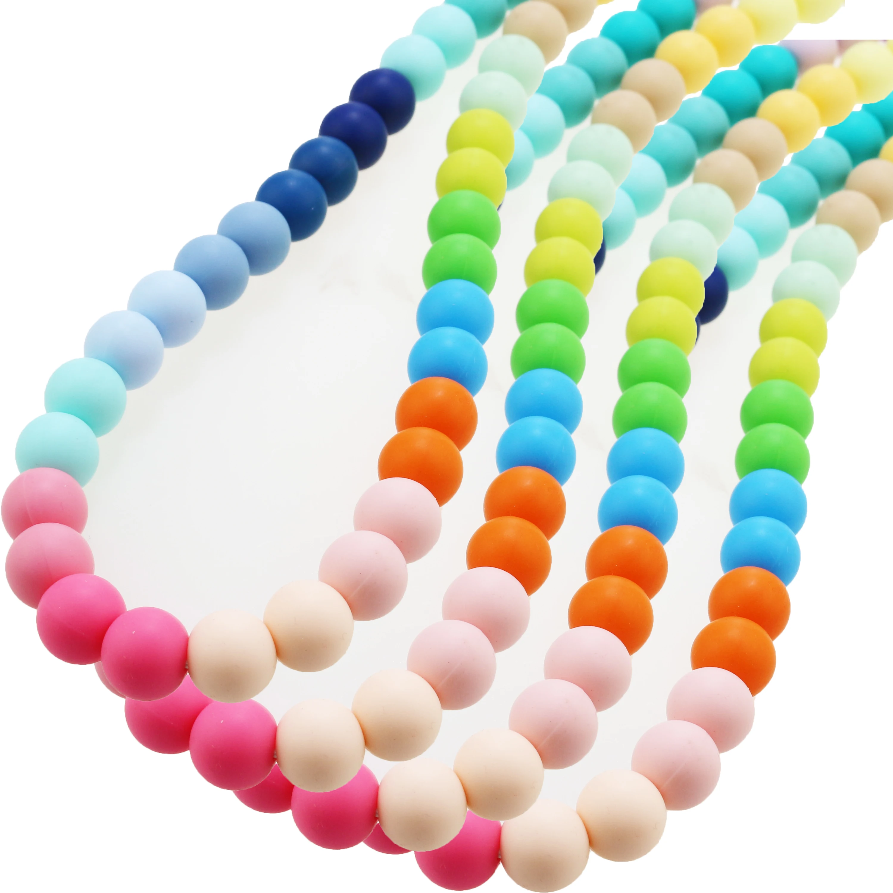 New 10mm 12mm 15mm Bulk Lot of 100 Pcs Silicone Round Bead Loose highest quality BPA free craft supplies Wholesale Bulk Discount