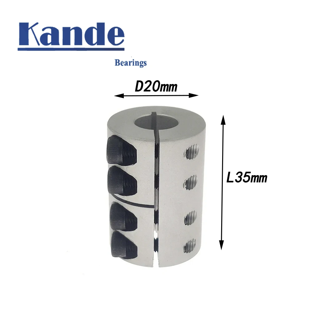 

Kande D20L35 Rigid Shaft Custom Coupler Clamp Stepping Servo Motor Coupling 3D Printer Components 3/4/5/6/6.35/8/10 Cr10ender -3