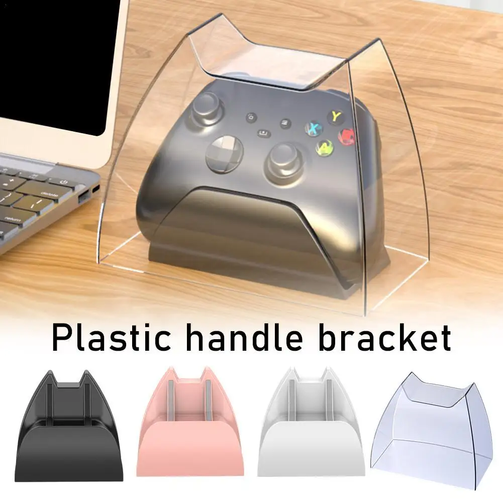 Plastic Handle Bracket For Xbox/ PS5/ Switch Pro Controllers Transparent Acrylic Creative Controller Stand Bracket Support  ﻿