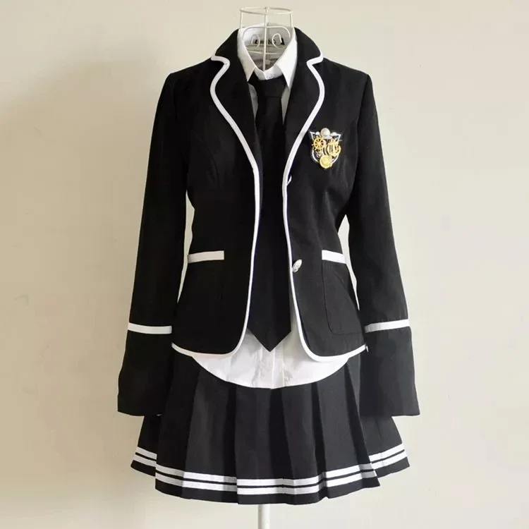

Korean uniforms, Japanese sailors, summer girls high school students Korean uniforms Black 2025