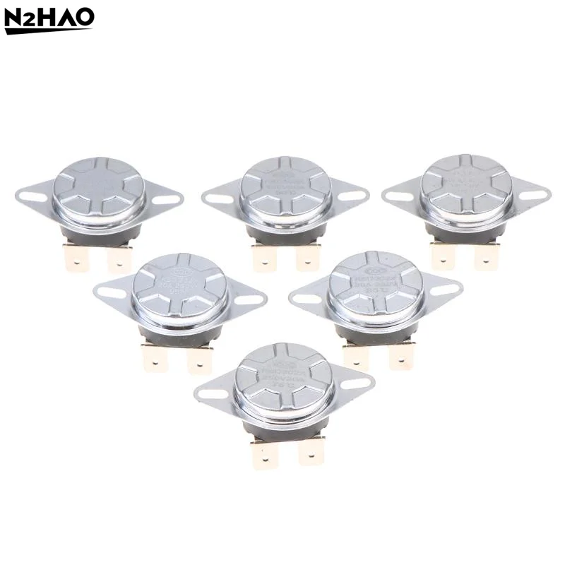 1PCS Silver KSD302X/T 250V20A Temperature Sensor 75-95 Degrees 4Pin Bipolar Temperature Switch Manual Reset Heater Thermostat