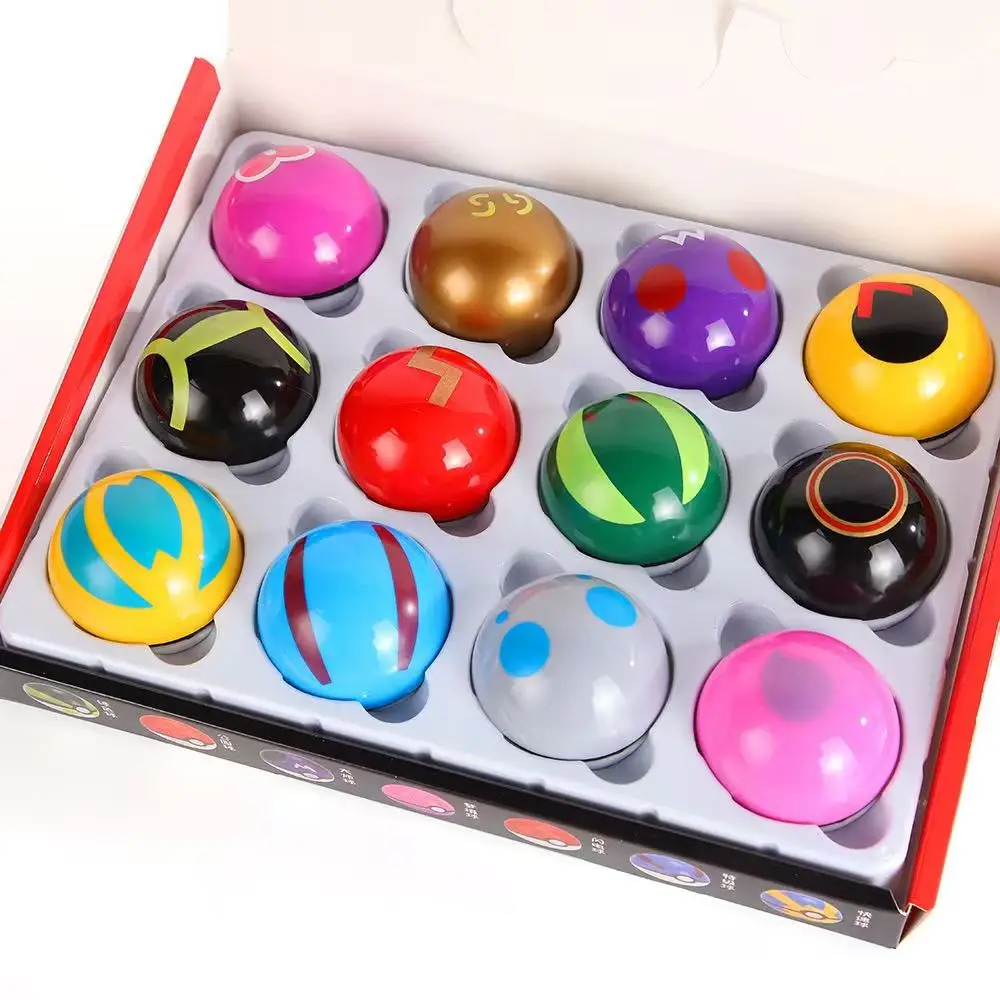 Pokemon Figure 12pcs/Set Poké Ball Pokeball Action Figure Cartoon Anime Kawaii Doll Poke Ball Collection Birthday Best Gifts