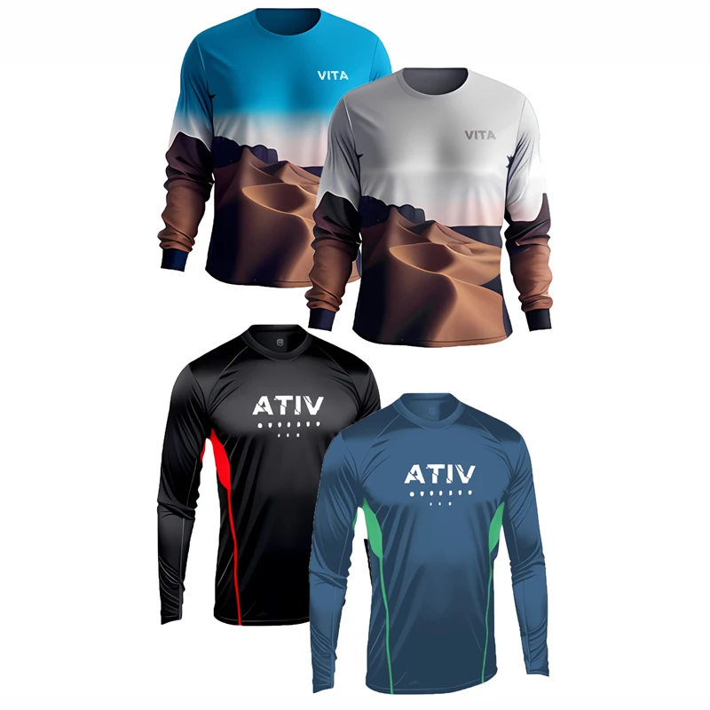 

VITA New Motocross Shirt MTB Men Mountain Downhill Enduro Jersey Long Sleeve Quick Breathable Comfortable Fabric Jersey Clothing