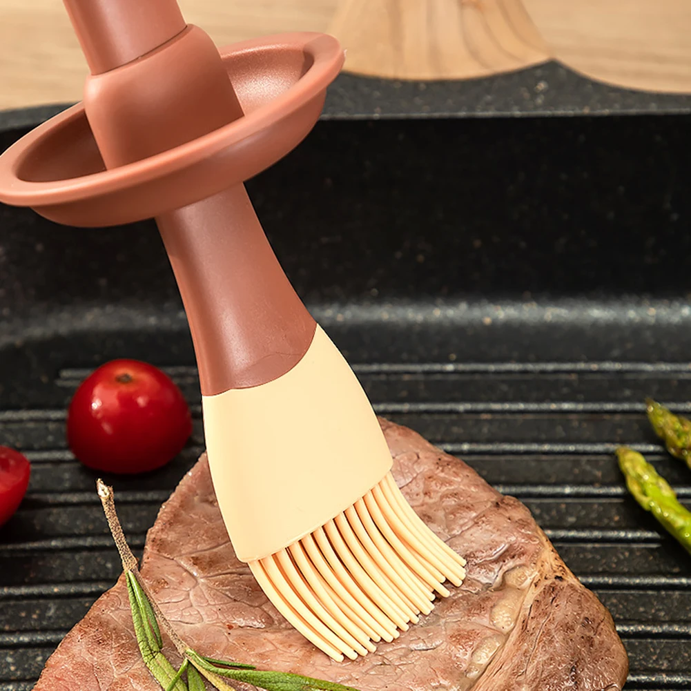 Silicone Oil Bottle Brush, Barbecue Grill Oil Dispenser, Pastry Steak Oil Brushes, Kitchen Baking BBQ Tool