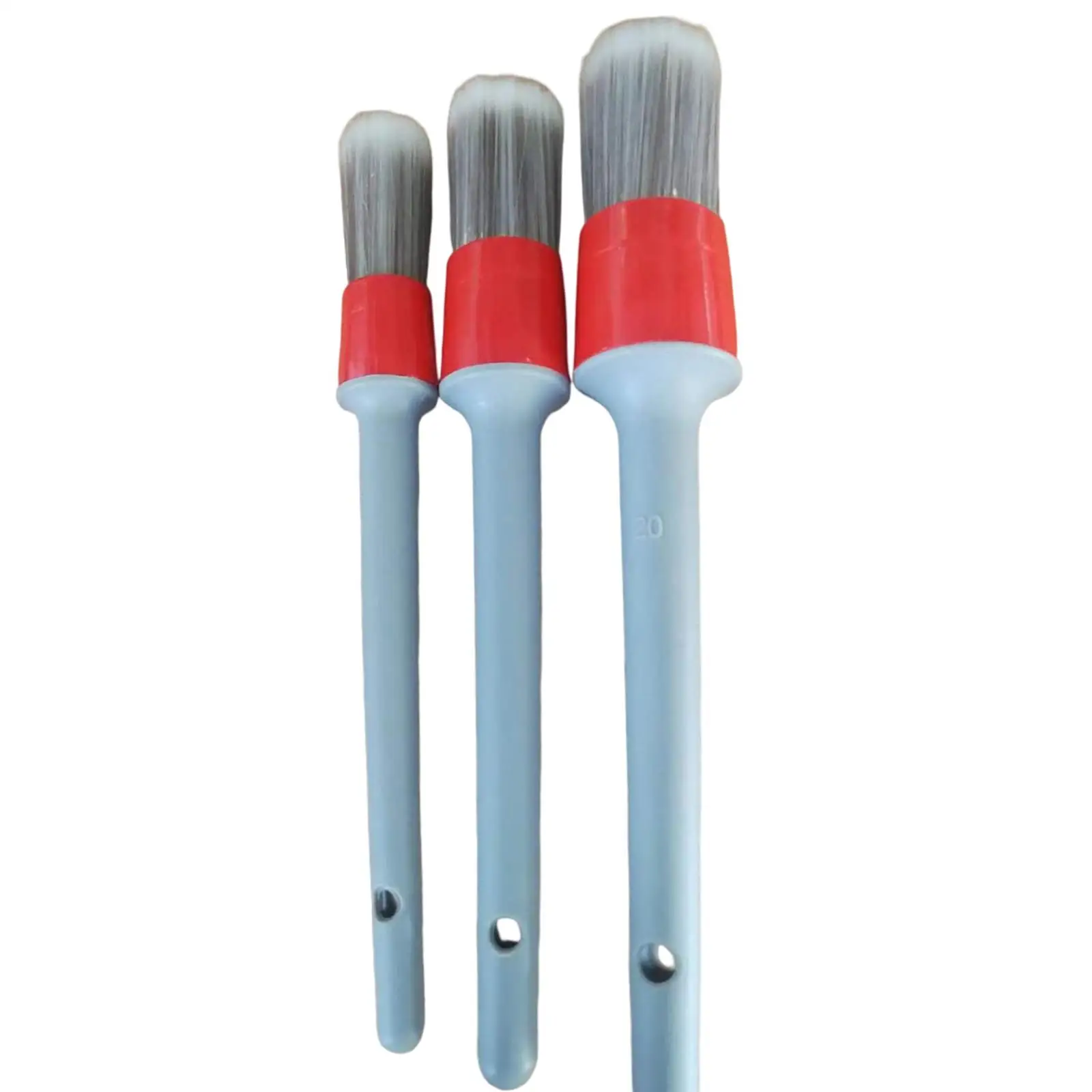Car Detailing Brushes Set, Detail Brushes with Handle, Vehicle Detailing Brush, for Cleaning Interior Seat Wheel