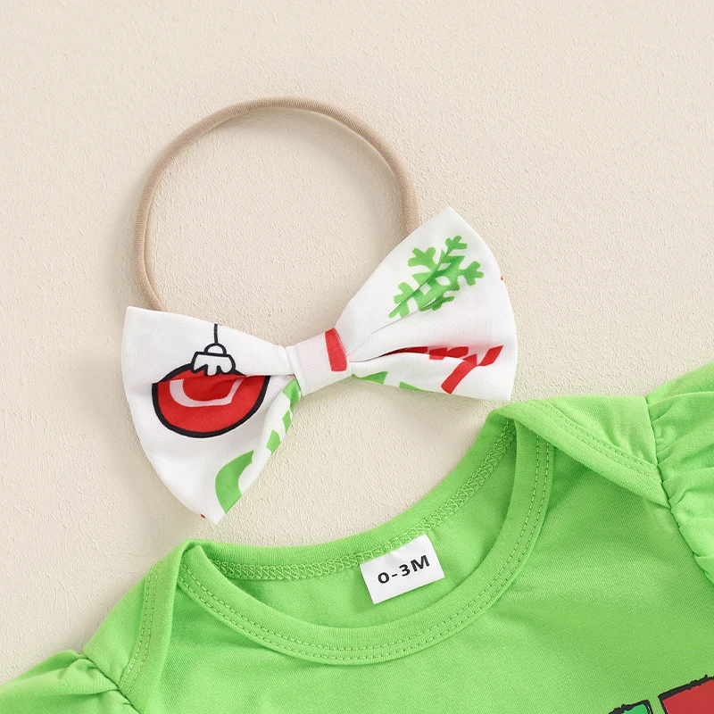 طقم رومبير بأكمام طويلة للفتيات ، ملابس للكريسماس ، بنطال ، تنورة ، عصابة رأس ، زي حديث الولادة