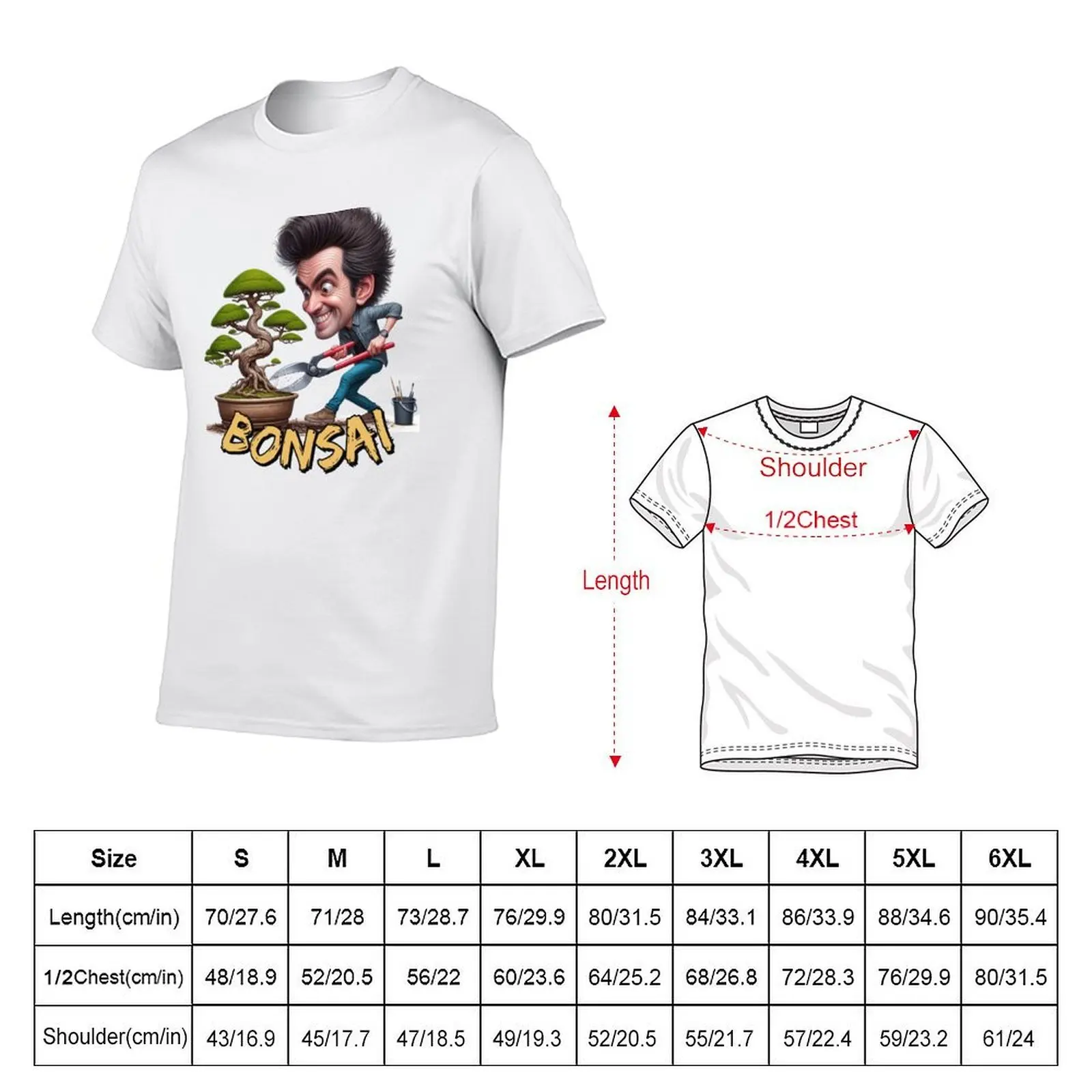 Bonsai the radical cutter T-Shirt man graphic t shirt t shirts for man slim fit man t shirt cotton high quality T-shirt