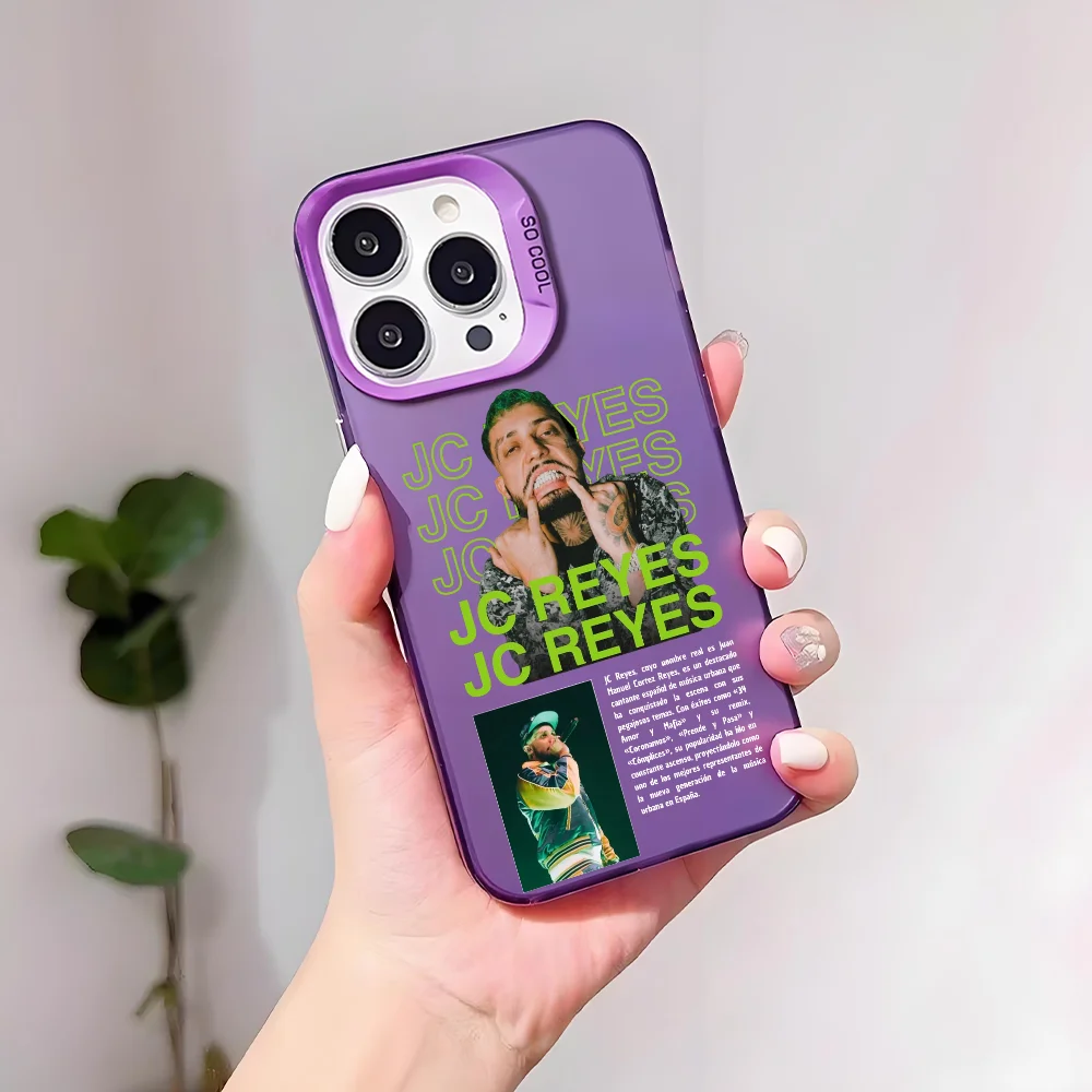 Funda de teléfono Jc Reyes Singer para IPhone 17 16 15 14 13 12 11 Pro Max Plus Mini IMD Color carcasa plateada