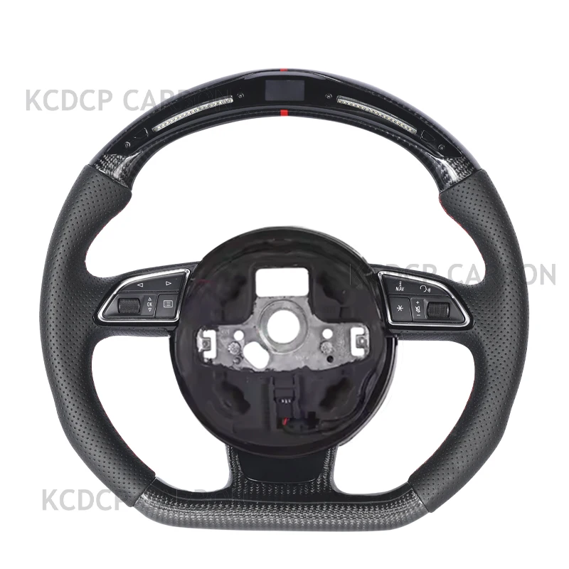 

Fit for Audi RS A3 A4 A5 A1 A6 A7 A8 RS3 RS4 RS5 S3 S4 S5 RS6 RS7 Q3 Q5 Q7 R8 TT Q8 MK3 MK2 C7 LED Carbon Fiber Steering Wheel