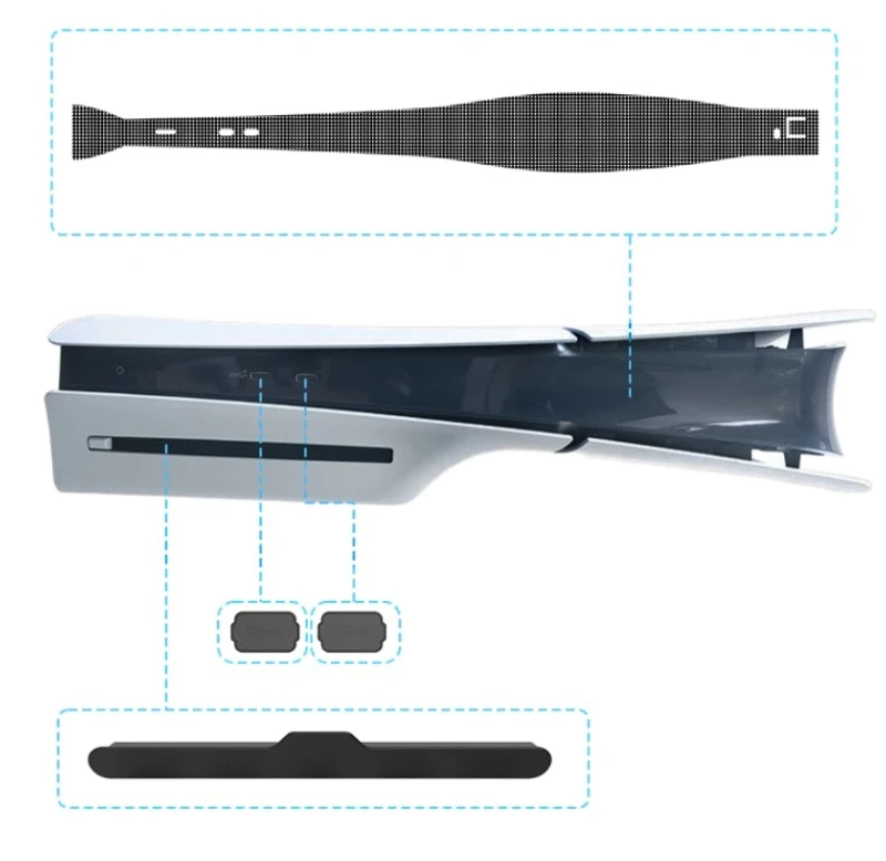 Tay Cầm Chống Bụi Chống Bụi Cắm Cho P5 Ổ Đĩa Quang Phiên Bản Kỹ Thuật Số Trang Sức Giọt