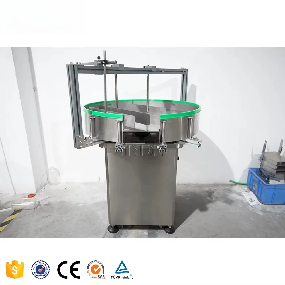 

Automatic Sorting Round Bottle Unscrambler Rotary Unscrambling Table Plastic Pet Bottle Unscrambler