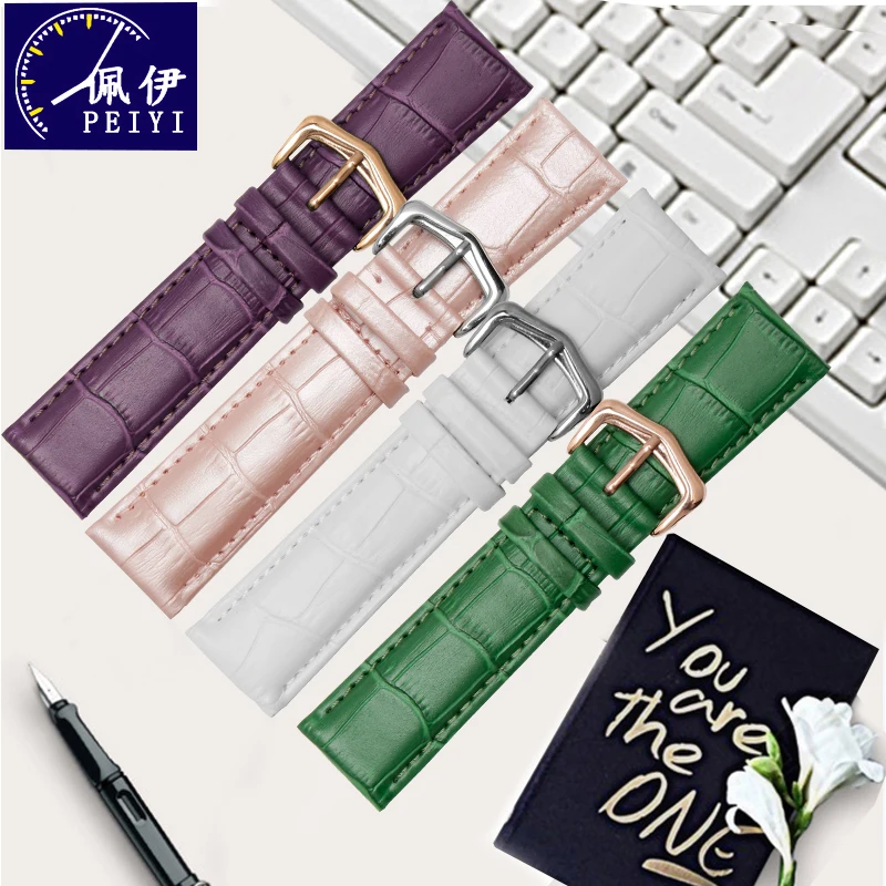 Leather Strap Instead Of Key Turtle Tnk Series Leather Watch With Flat Interface 12/13/14/15/16/17/18/19/20/21/22/23/24mm.