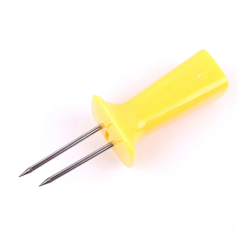 

8 Pcs Stainless Steel Corn Holders Easy Clean Anti Rust BBQ Forks Grilling Skewers Roasting Sticks Tools