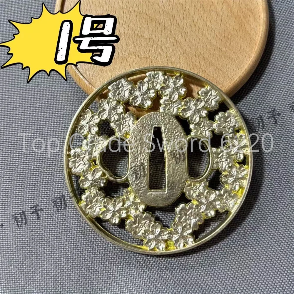 Very Exquisite Copper Tsuba Brass Handguard Guard For Japan Real Japanese Samurai Katana Sword Fittings Parts