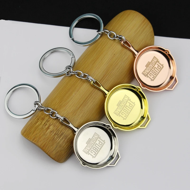 لعبة PUBG Playerunknown's Battlegrounds قناع تنكري سلسلة مفاتيح قلادة المقالي نموذج مفتاح سلسلة قلادة قلادة #3