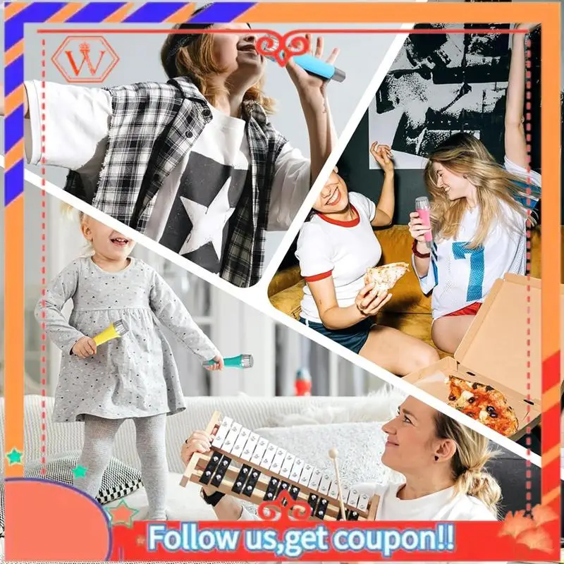 

Durable 16 Pack Plastic Toy Microphones, Colorful Fake Microphone For Goody Bag Fillers And Birthday Party Favors