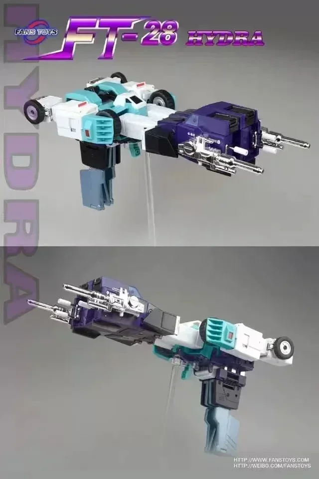 AUF LAGER Transformation FansToys FT-28 FT28 Hydra SIXSHOT Legierung Teile Action Figur Spielzeug mit Box auf Lager