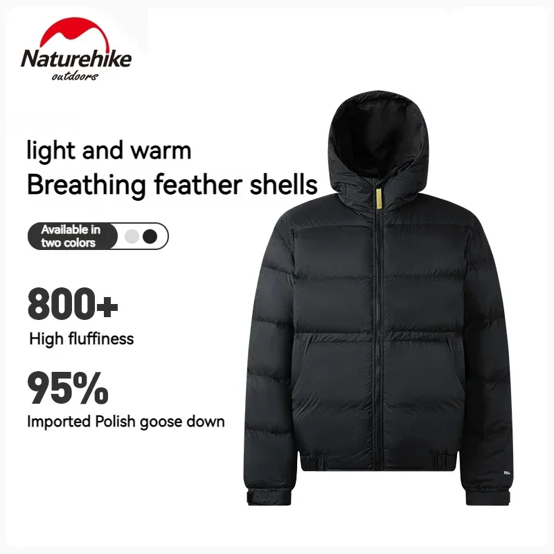 

Naturehike Winter Hooded Jacket Goose Down Puffy Coat for Men Women Camping Hiking Outer Layer Insulation Waterproof S-XXL