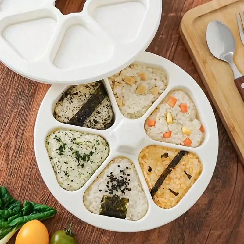 1pc Six In One Rice And Vegetable Roll Mold, T  Vegetable Roll Bento Box Mold, Sushi Mold, Laver Rice Bag Making Tool Rice