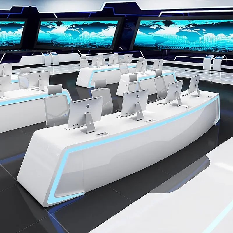 Painting console,modern technology, monitoring console, center console, command center, dispatching console