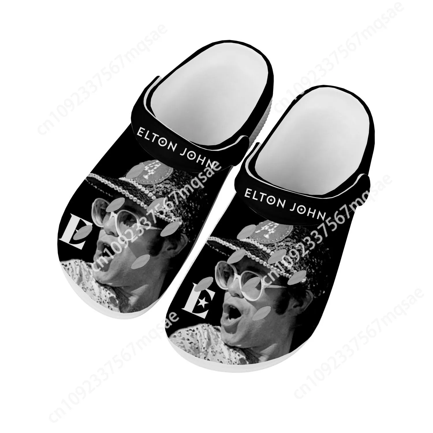 Elton John Pop Rock Singer Home Clogs Custom Water Shoes Mens Womens Teenager Shoe Garden Clog Breathable Beach Hole Slippers