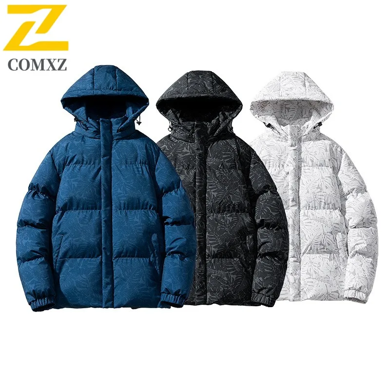 

COMXZ уличное приключенческое мужское хлопковое пальто с капюшоном, многофункциональная теплая парка, повседневное однотонное удобное зимнее пальто для пешего туризма
