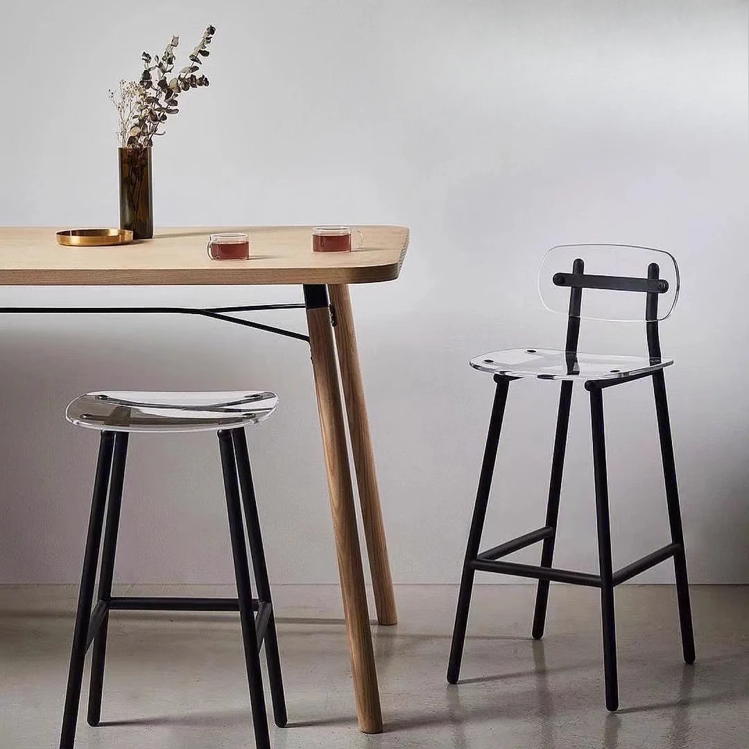 Коммерческие прозрачные барные стулья, табуреты, дизайн для приема, макияж, эргономичная островная спинка, мебель Sillas Altas Para Barra