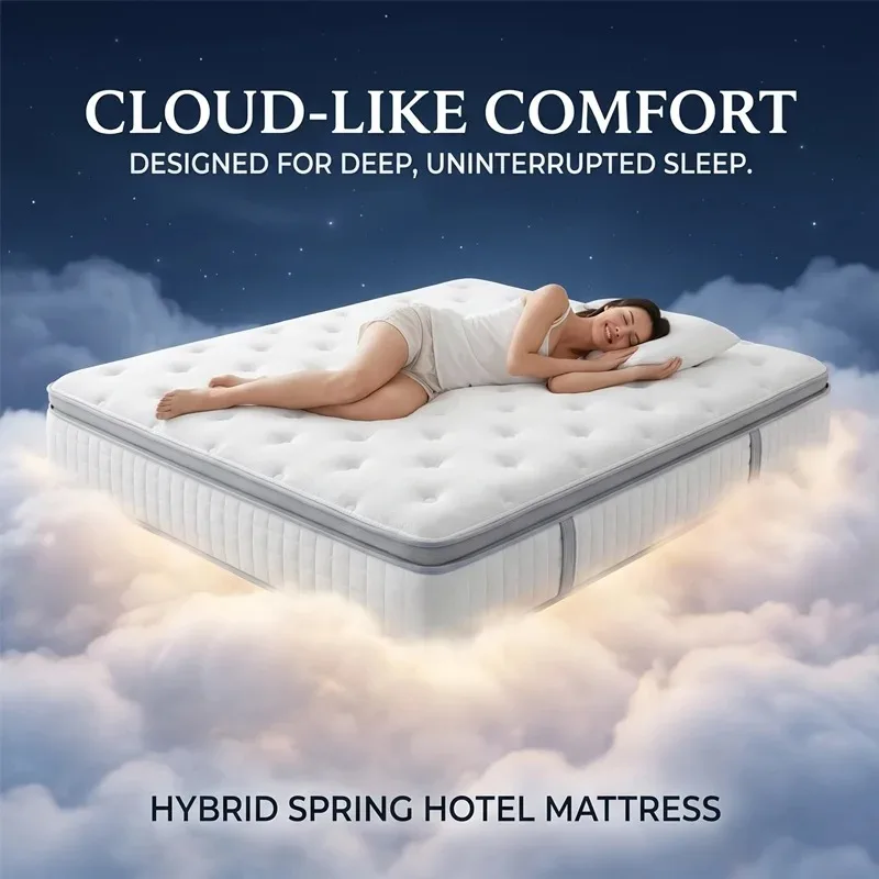 

Wholesale Hotel-grade Mattress - Gel Memory Foam & Independent Pocket Spring | Soundproof Anti-mite for Comfortable Guest Sleep