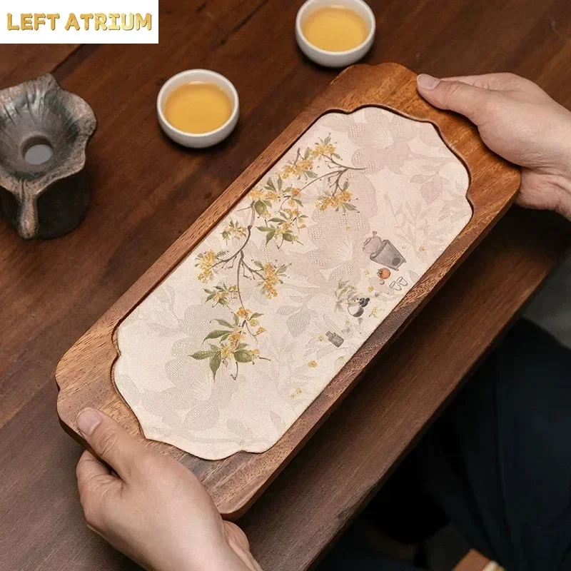 South American Walnut Tea Tray New Chinese Style Home Mat Dry Soaking Table Whole Wood Zen Atmosphere Affordable Luxury