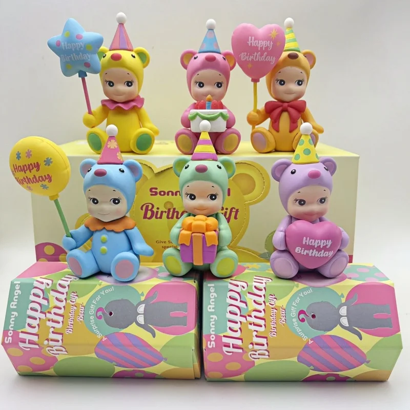 

Sonny Angel Blind Box Birthday Series Animal Anime Figures Ornaments Dolls Fans Desktop Car Ornament Girl Toys Christmas Gift