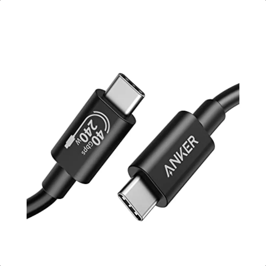 كابل USB C 3.3FT 240W USB 4 كابل بيانات 40Gbps 8K HD عرض Thunderbolt 4 3 متوافق مع iPhone 17 Book Hub لرسو السفن والمزيد