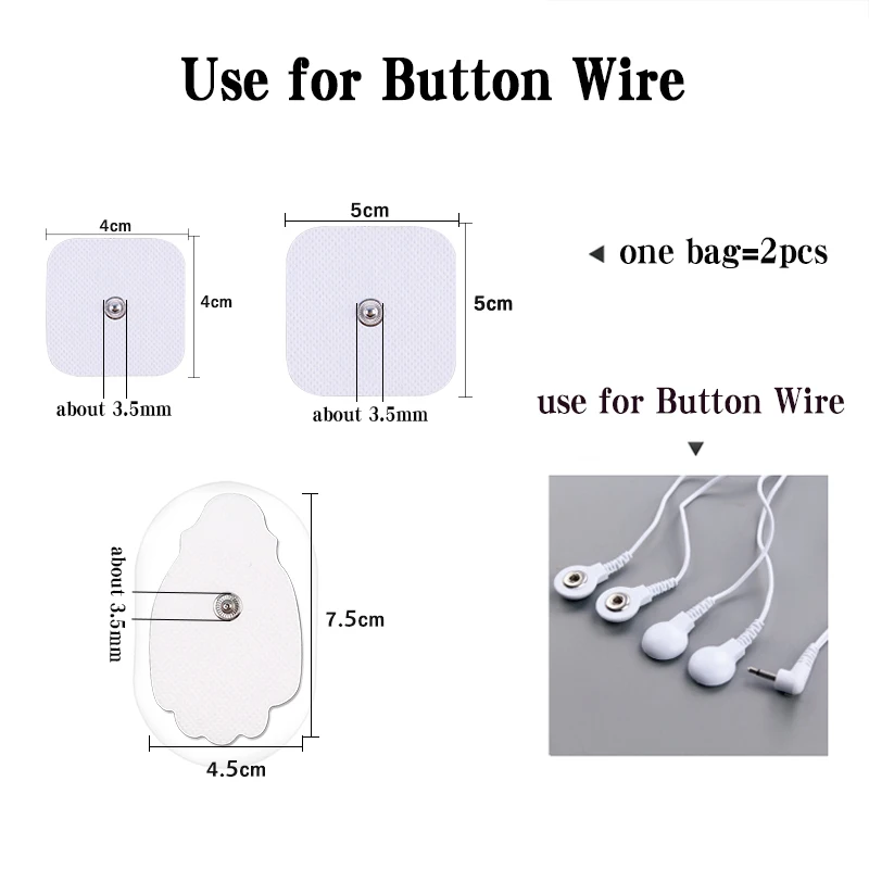 10/20 Buah Puluhan Elektroda Bantalan Non Woven untuk EMS Otot Stimulator Puluhan Mesin Pad Penggantian Elektroda Pelangsing pijat Patch