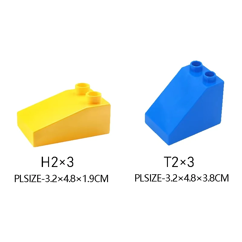 6/12pcs Building Block Thick Bricks Large Particle Accessories Educational Creative Compatible Children Baby DIY Toys Block