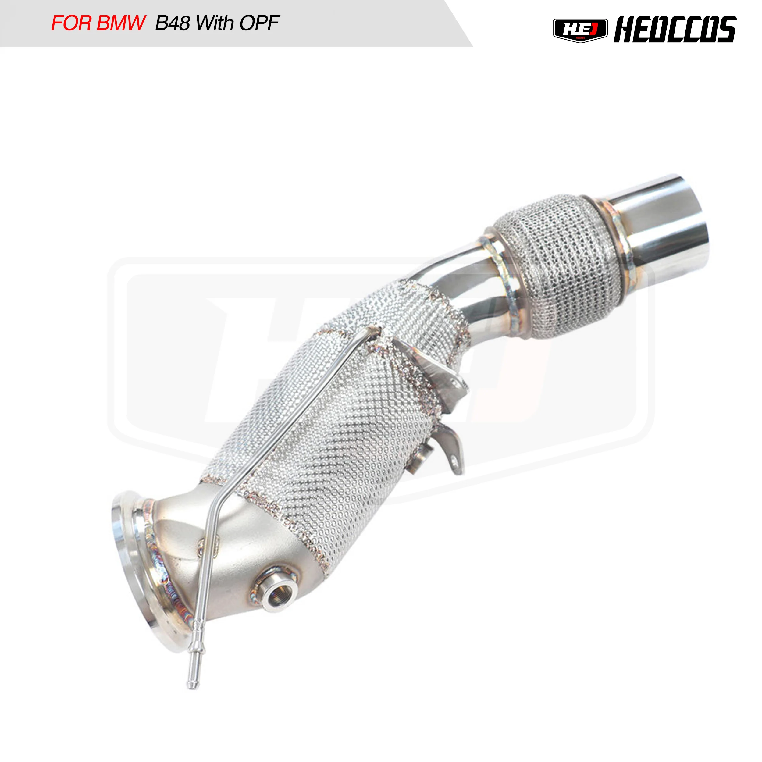 HEO 304 Stainless steel downpipe for BMW B48 OPF 2.0T