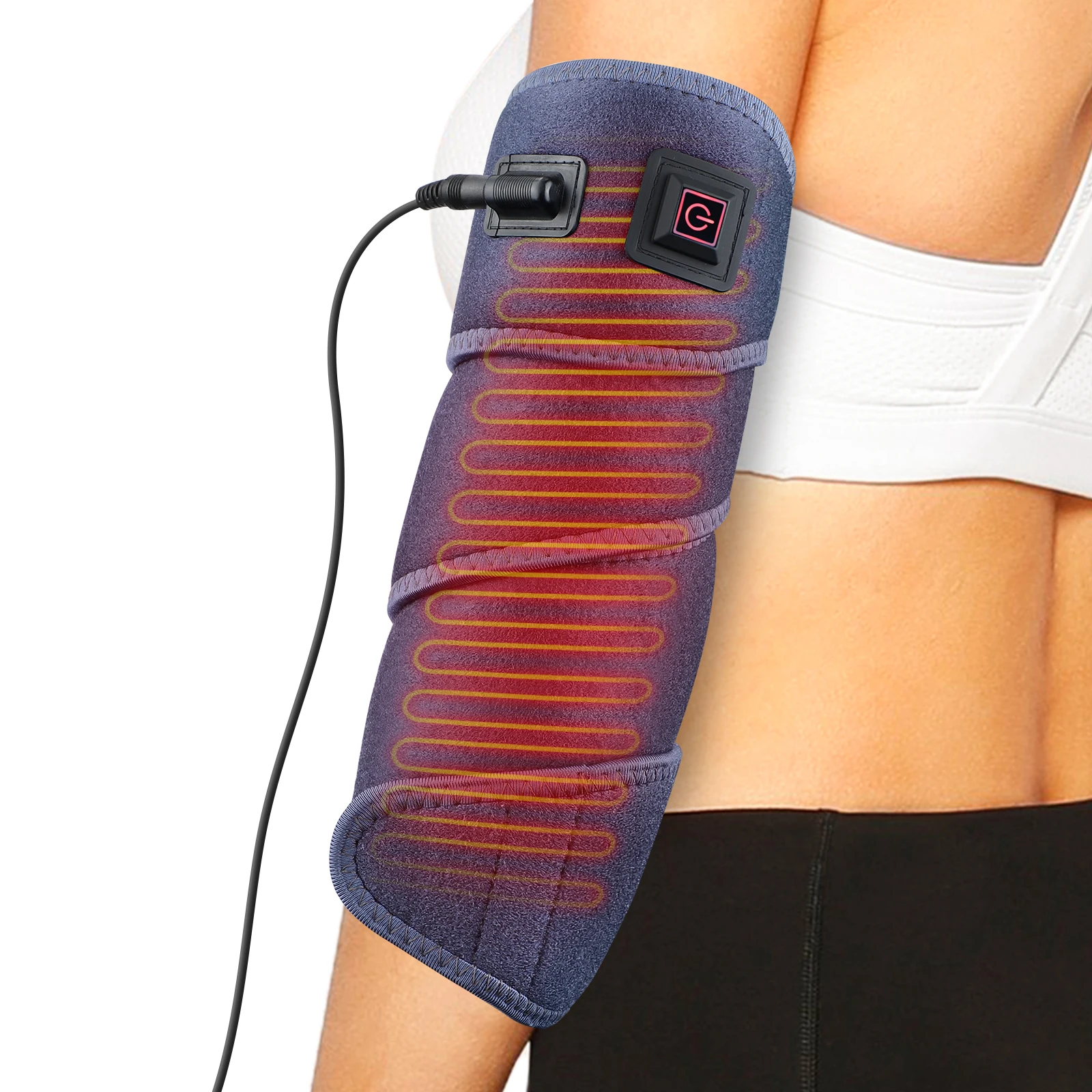 3 Levels Heating Belt Electric Pads Infrared Heated Therapy Hot Compression Pain Relieve For Wrist Elbow Ankle Leg Support Brace