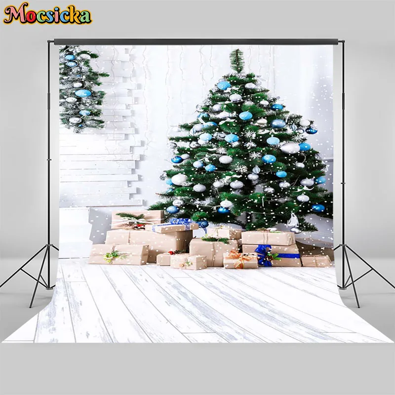 Mocsicka-クリスマスポートレート写真の背景,雪の木,冬の風景,お祭りの装飾,お祝いの写真アクセサリー