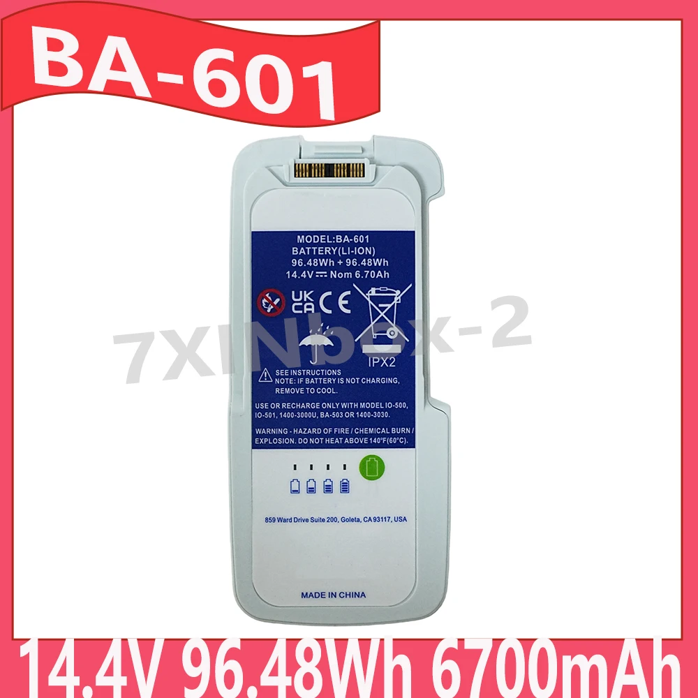 BA-601 14.4V 96.48Wh 6700mAh Replacement Battery For Inogen One G5 Rove 6 Portable Oxygen Concentrator 12-Cell