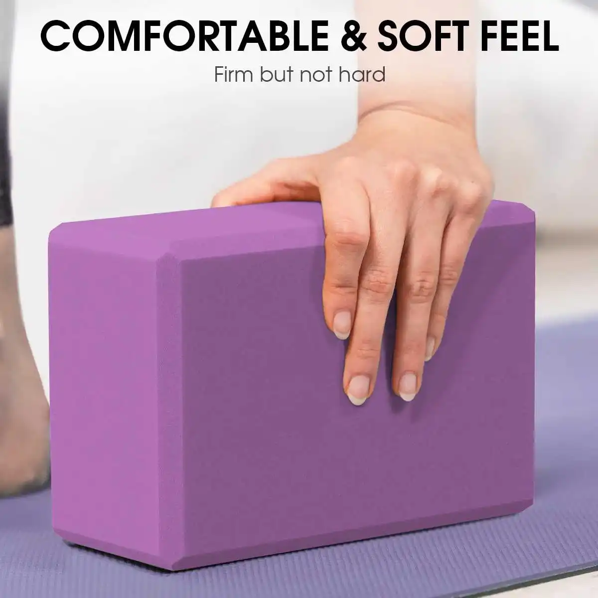 2pcs Yoga Building Blocks Cubes Pilates Bricks Reinforcement Mats Sports Yoga Supplies Exercise Home Exercise Equipment Fitness