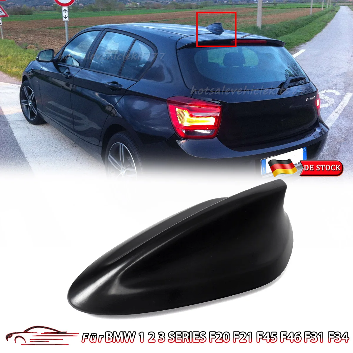 

For BMW 1/2/3 Series F20 F21 F45 F46 F31 F34 Car Roof Shark Fin Antenna Aerials Cover Trim 2012 2013 2014 2015 2016-2019