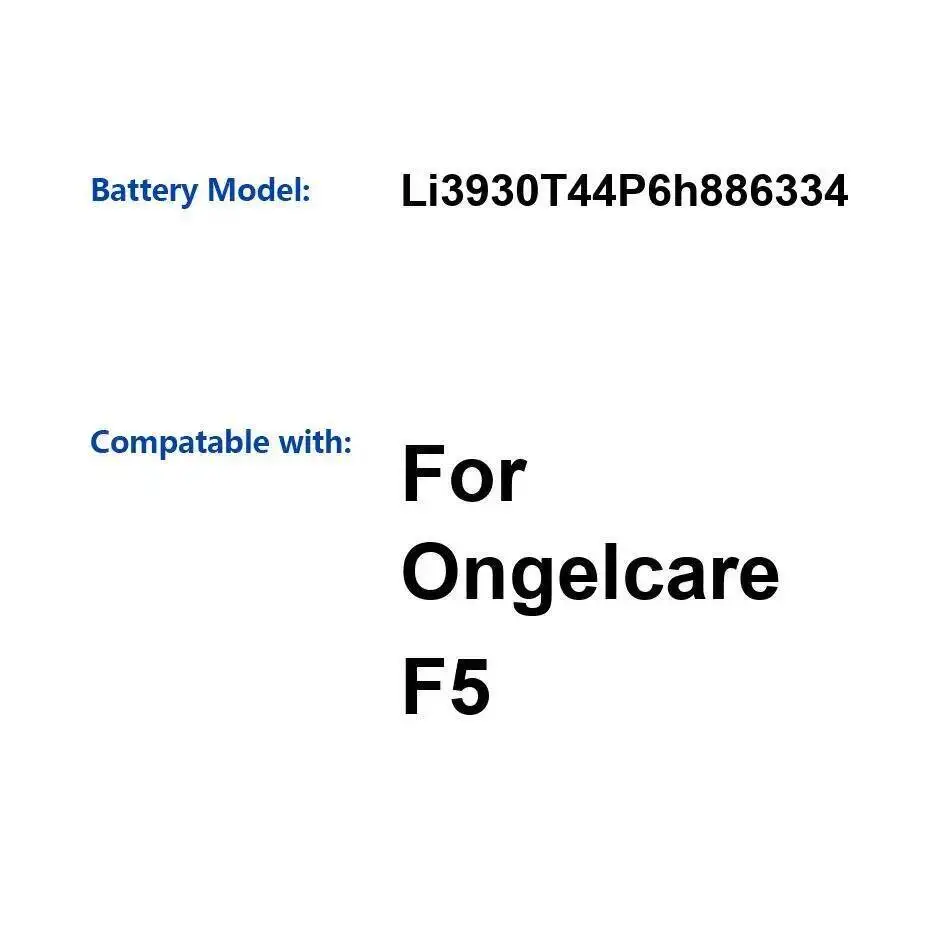 

Аккумулятор мобильного телефона с быстрой зарядкой для Ongelcare F5 Li3930t44p6h886334 3000 мАч