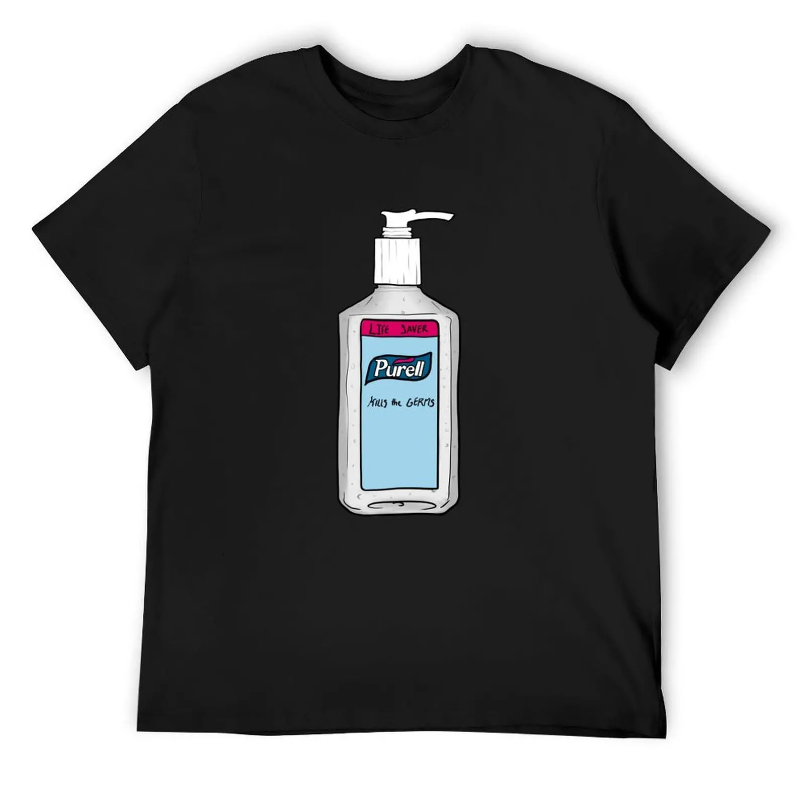 Purell hand sanitizer sticker drawing T-Shirt summer clothes sublime heavy weight t shirts for men