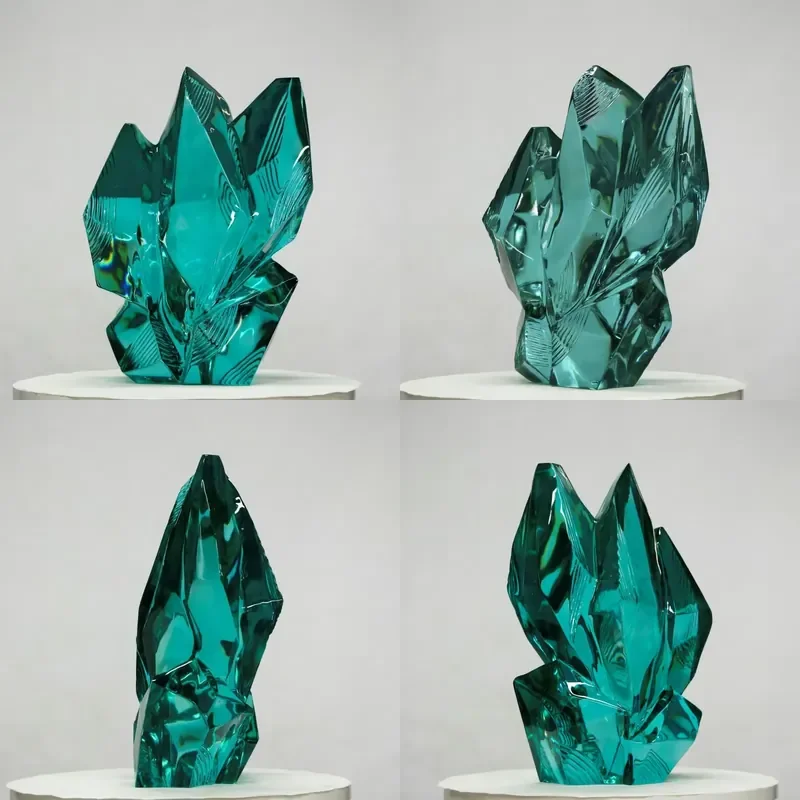 Modern Art Design Custom Transparent Epoxy Resin Statue Large Sculpture for Interior Decoration Sculptures