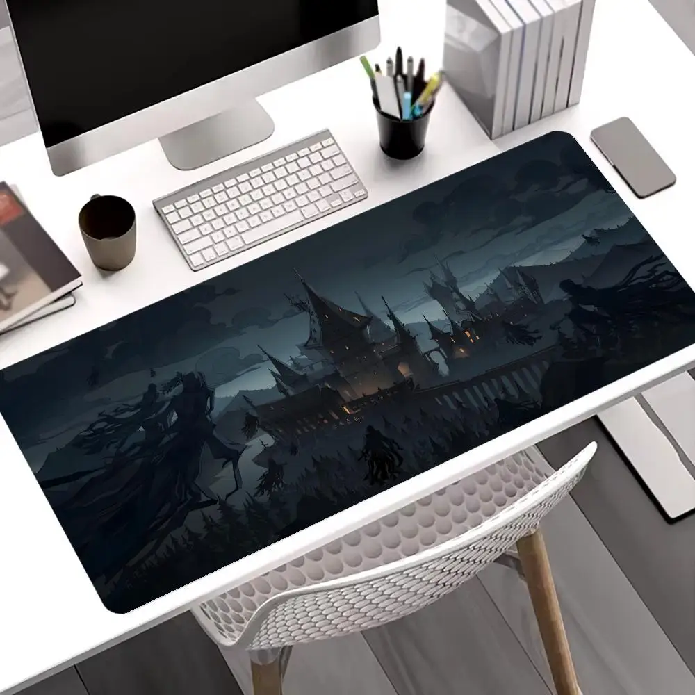 Anime Castle Potters Mouse Pad Mousepad XXL Large Gaming Non-slip Office Accessories Seamed Edge Laptop Tablet Mat PC Playmat