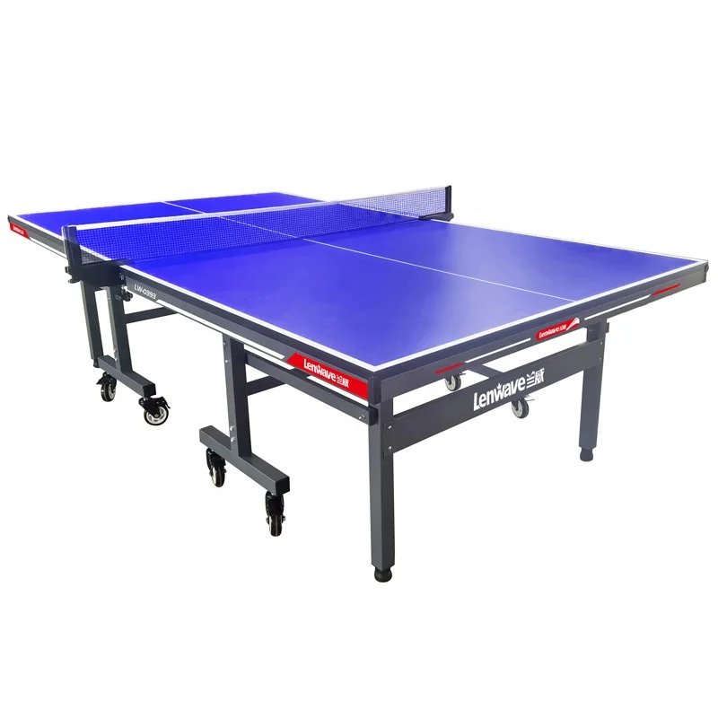 Professional HDF indoor Table Tennis Table with Quick Clamp Ping Pong Net and Post Set More stronger ping pong table