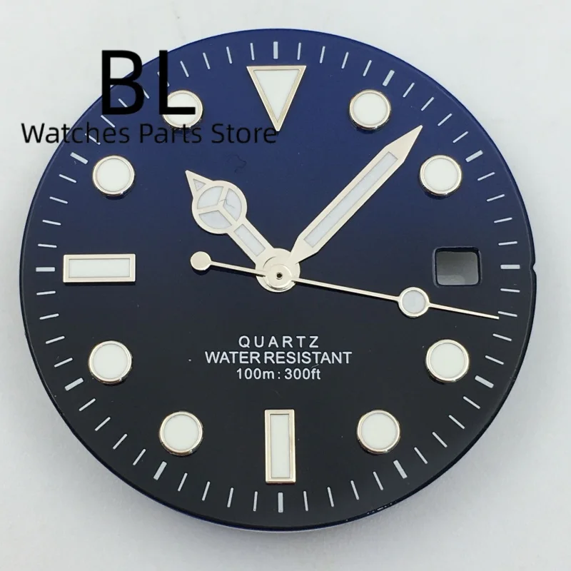 BLIGER 29 مللي متر روندا 515 ساعة الطلب مع مجموعة اليد أسود أبيض وردي أخضر أمة الله الهاتفي الأخضر مضيئة صالح روندا 515 حركة الكوارتز