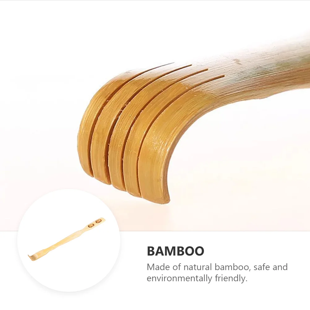 

5Pcs Smooth Finish Bamboo Back Scratcher Ideal Gift for Family Friends Lightweight Comfortable Use Telescopic Itch Relief Device